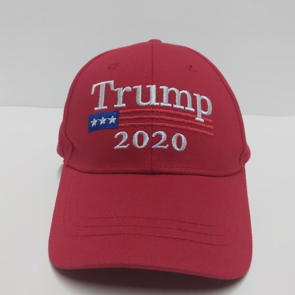 Trump 2020‎ Election Cap One Size Red Hook & Loop Adjustable  Comfy Unisex Hat - Picture 1 of 9